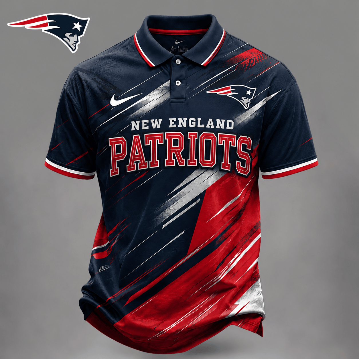 Premium NFL X NE EXCLUSIVE Bold Stripe Polo Shirt