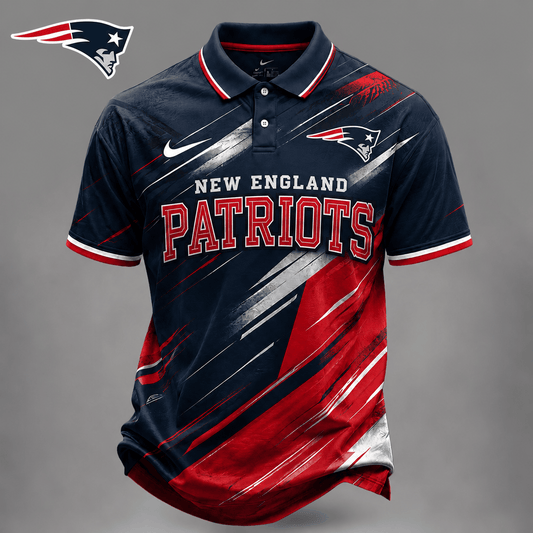 Premium NFL X NE EXCLUSIVE Bold Stripe Polo Shirt