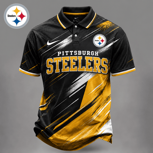 Premium NFL X PIT EXCLUSIVE Bold Stripe Polo Shirt