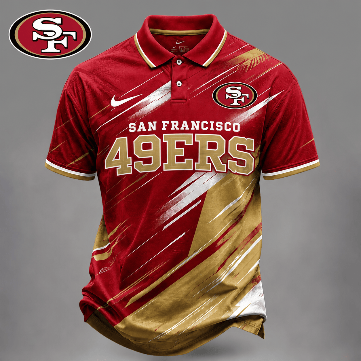 Premium NFL X SF EXCLUSIVE Bold Stripe Polo Shirt