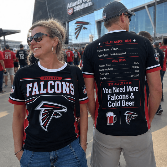 Premium NFL x ATL Funny Personalized Health Check Form 3D Shirt Football Enthusiasts 040726
