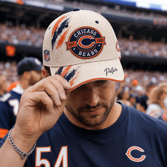 Premium NFL x CHI Custom Name Cap For Football Fans Loving Sporty Style 030726
