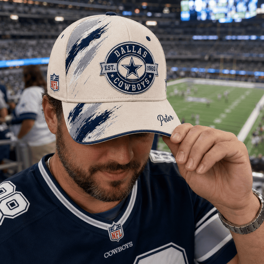 Premium NFL x DAL Custom Name Cap For Football Fans Loving Sporty Style 030726