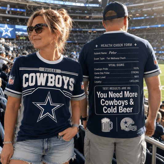 Premium NFL x DAL Funny Personalized Health Check Form 3D Shirt Football Enthusiasts 040726