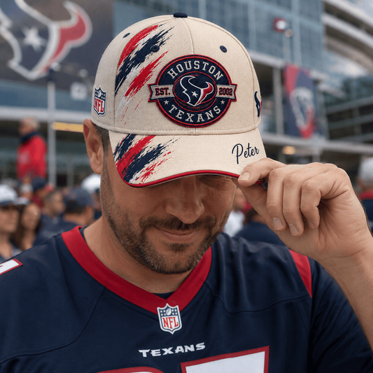 Premium NFL x HOU Custom Name Cap For Football Fans Loving Sporty Style 030726