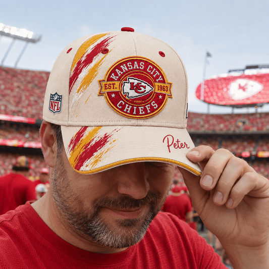 Premium NFL x KCC Custom Name Cap For Football Fans Loving Sporty Style 030726