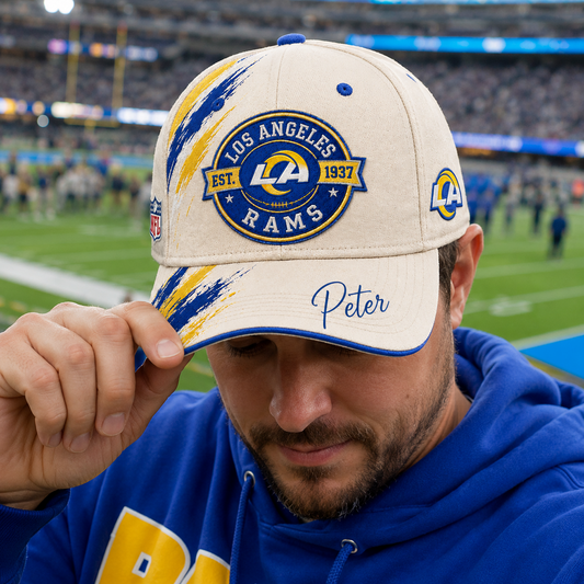 Premium NFL x LAR Custom Name Cap For Football Fans Loving Sporty Style 030726