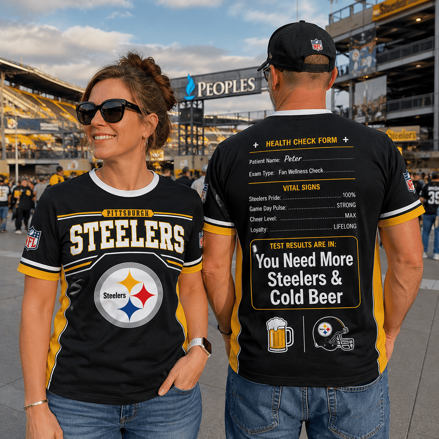 Premium NFL x PIT Funny Personalized Health Check Form 3D Shirt Football Enthusiasts 040726