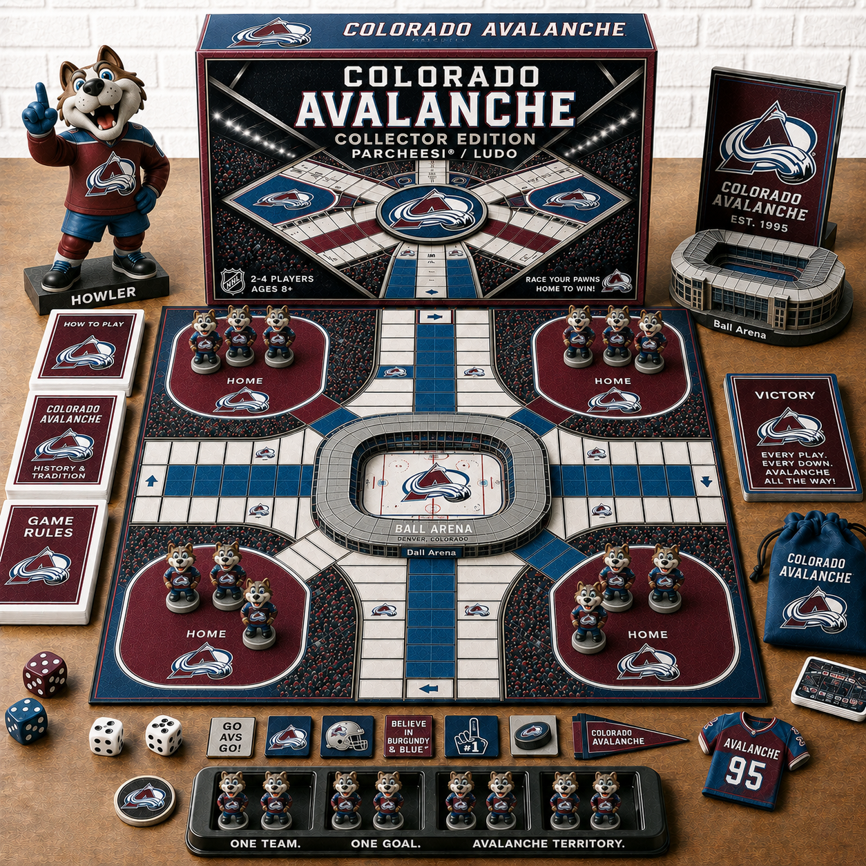 Premium NHL CA Collector’s Edition Parcheesi Board Game