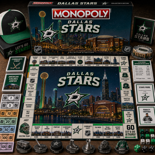 Premium NHL DAL Legacy Monopoly Collector’s Edition Board Game V2 NMD 150826 TTV