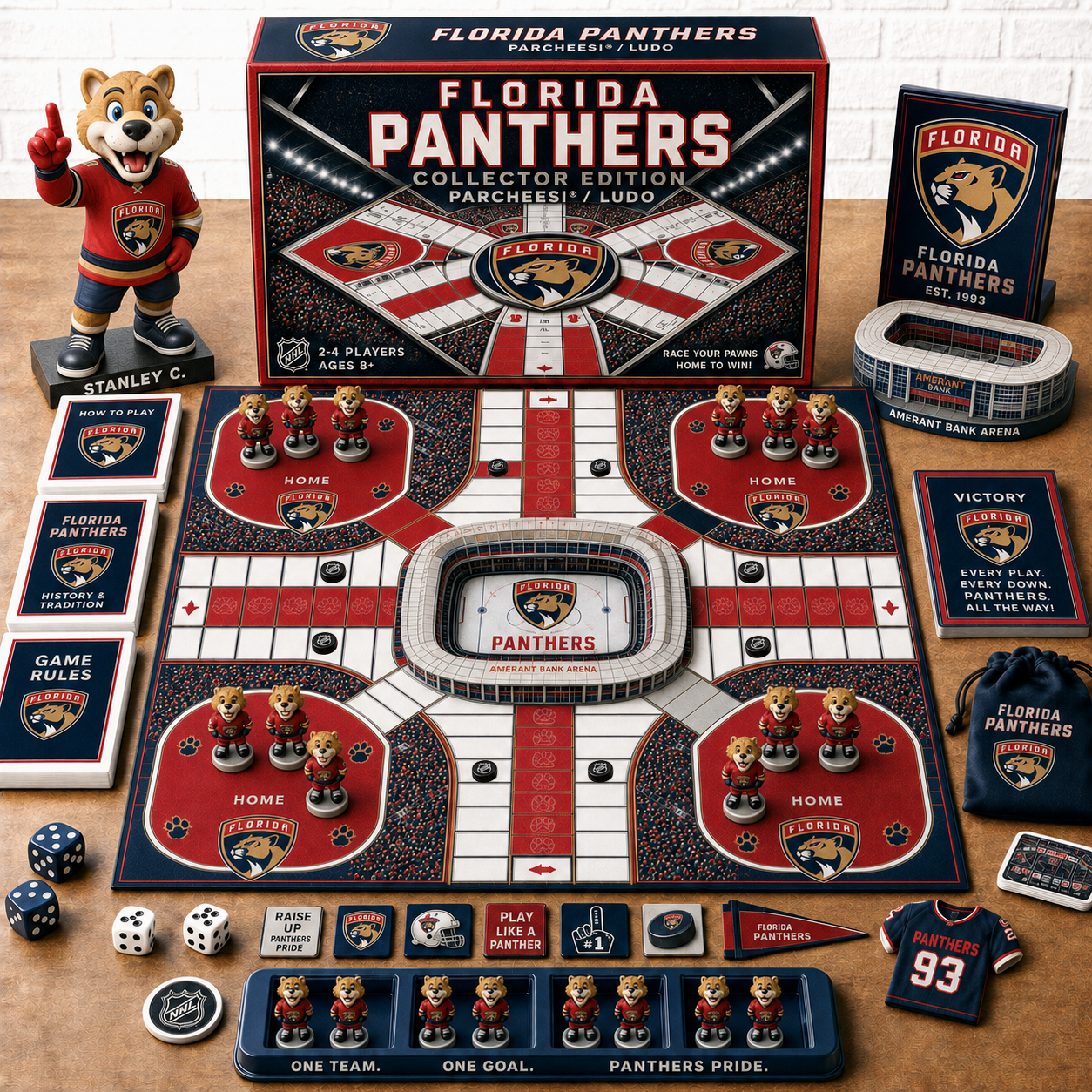 Premium NHL FP Collector’s Edition Parcheesi Board Game