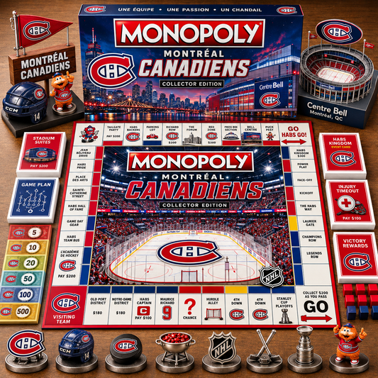 Premium NHL MC Game Night Monopoly Collector’s Edition Board Game V5