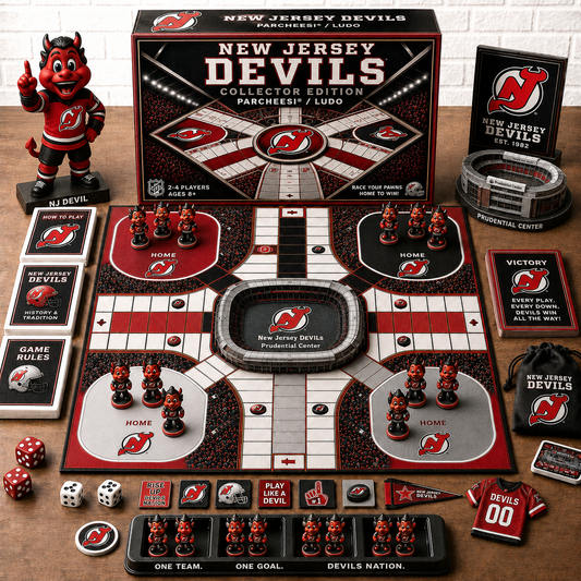Premium NHL NJD Collector’s Edition Parcheesi Board Game