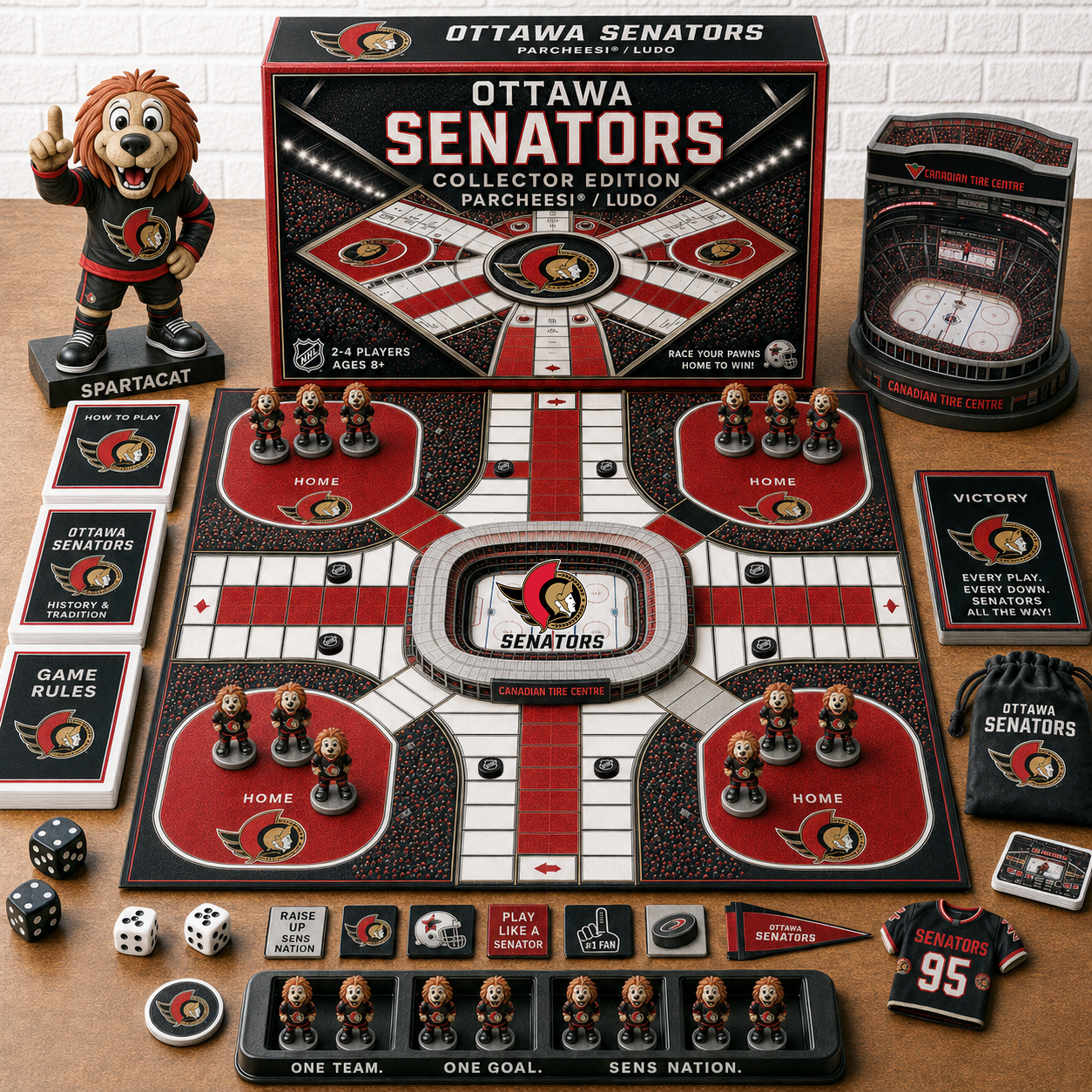 Premium NHL OS Collector’s Edition Parcheesi Board Game