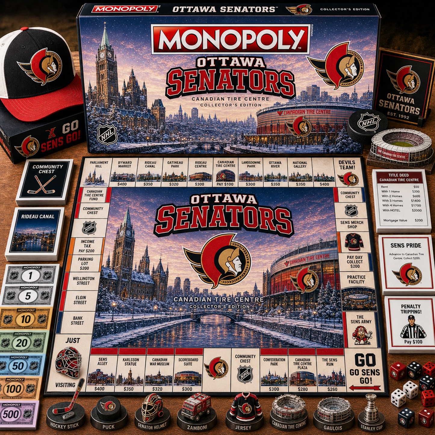 Premium NHL OTT Legacy Monopoly Collector’s Edition Board Game V2 NMD 150826 TTV