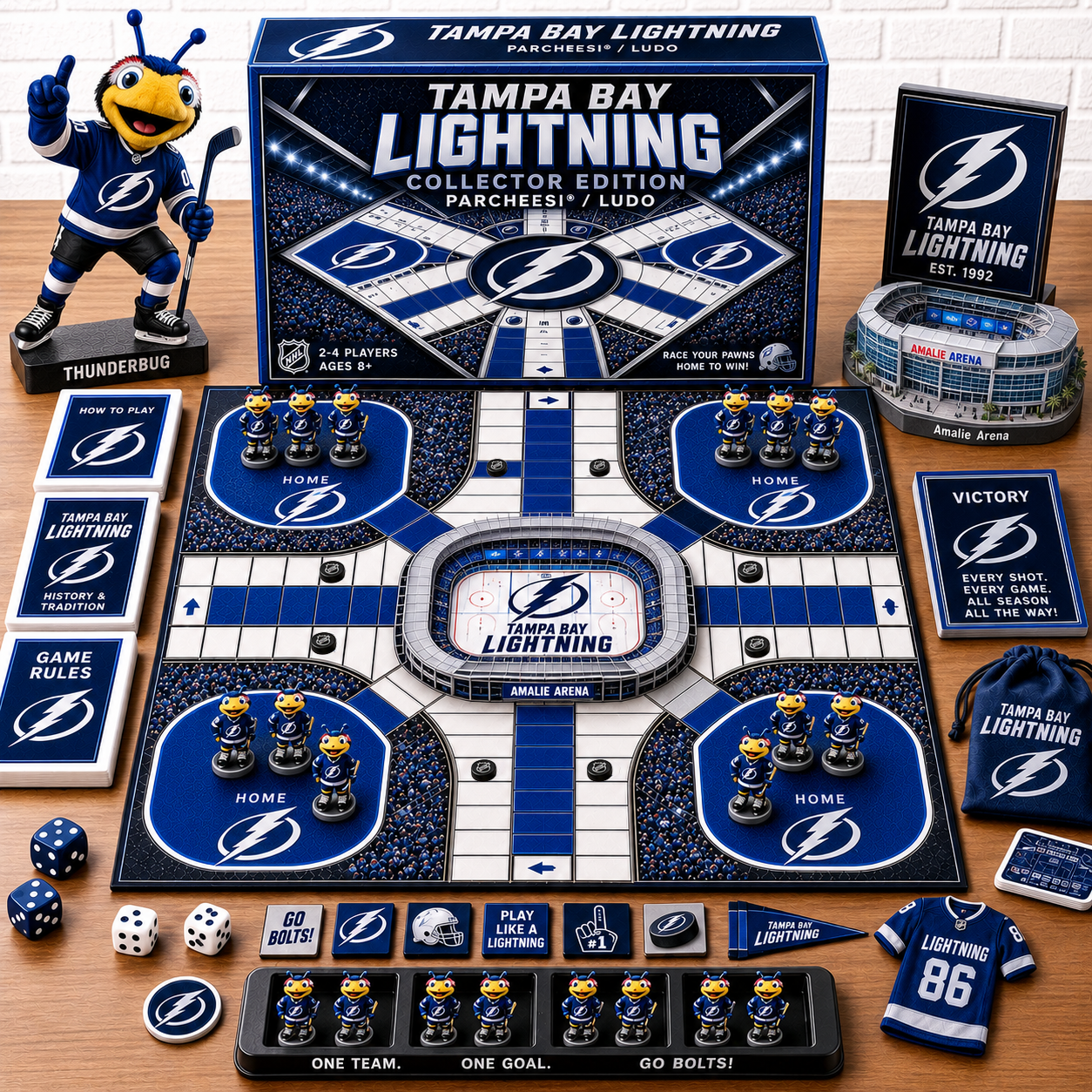 Premium NHL TBL Collector’s Edition Parcheesi Board Game