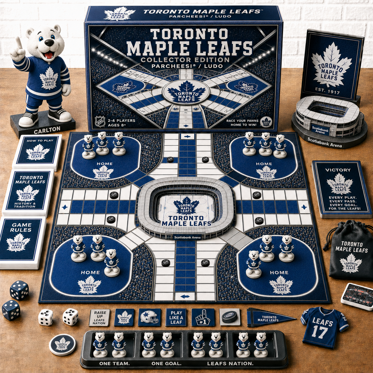Premium NHL TML Collector’s Edition Parcheesi Board Game