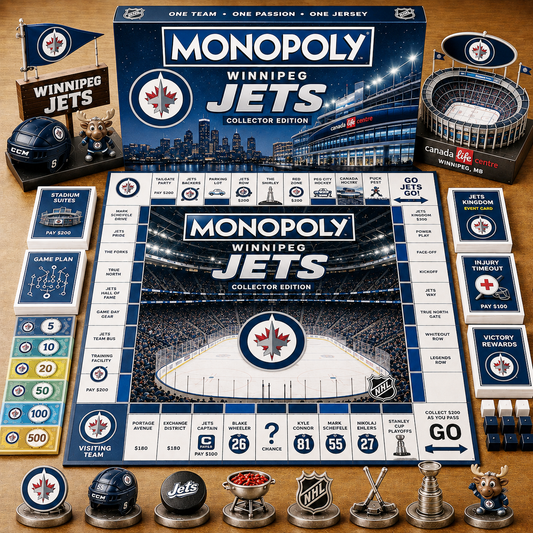 Premium NHL WJ Game Night Monopoly Collector’s Edition Board Game V5