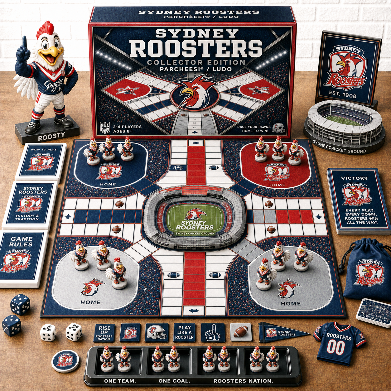Premium NRL SR Collector’s Edition Parcheesi Board Game