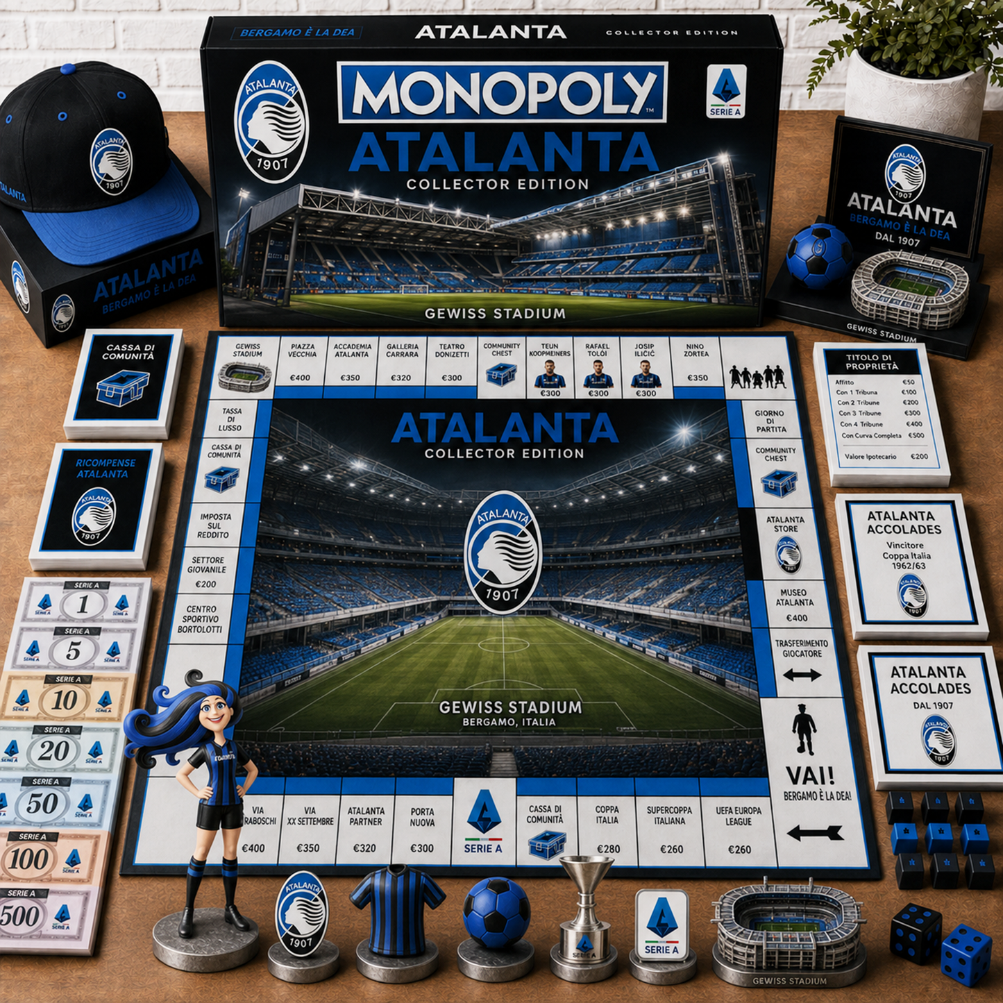 Premium Serie A ATA Monopoly Collector’s Edition Board Game