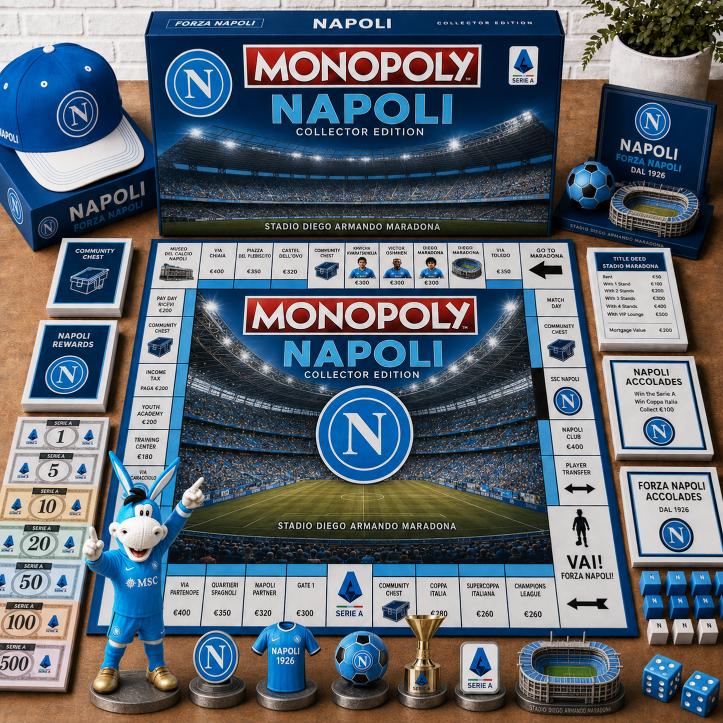 Premium Serie A NAP Monopoly Collector’s Edition Board Game