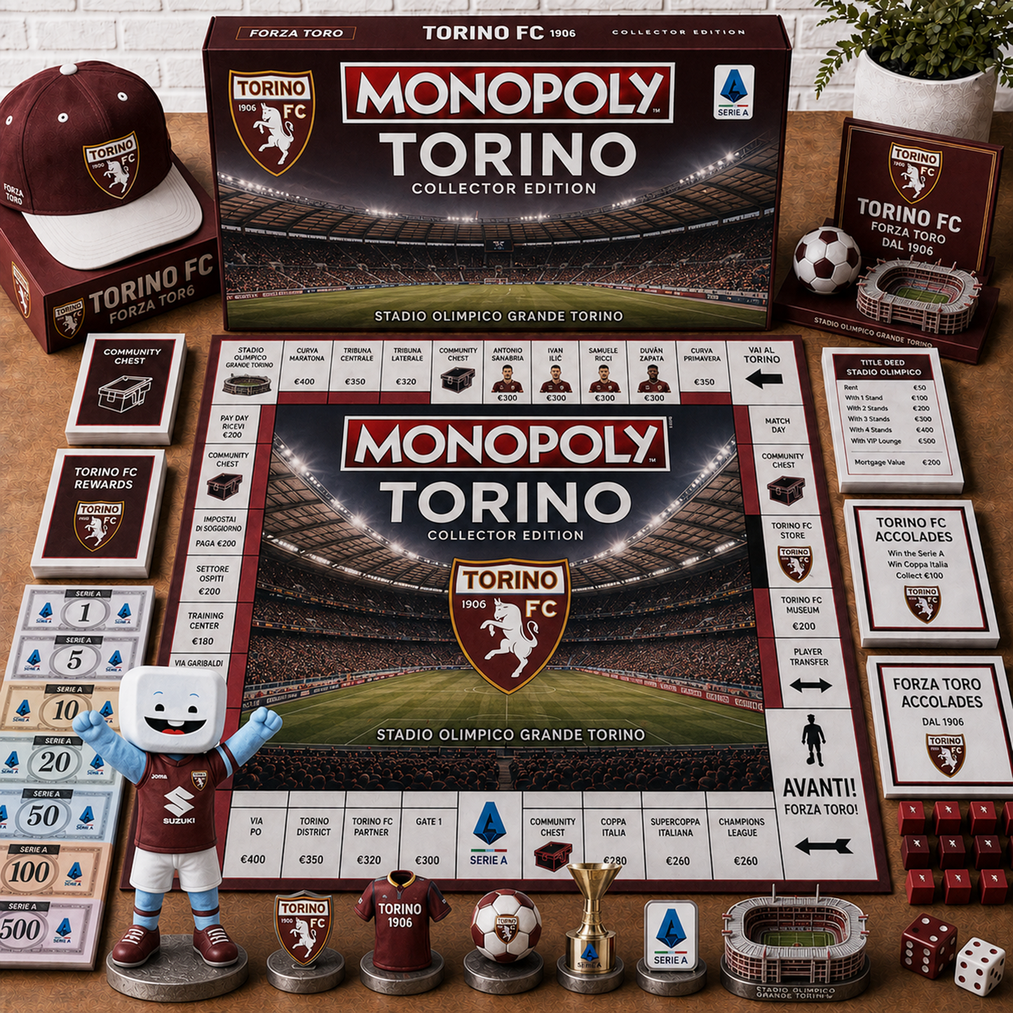 Premium Serie A TOR Monopoly Collector’s Edition Board Game