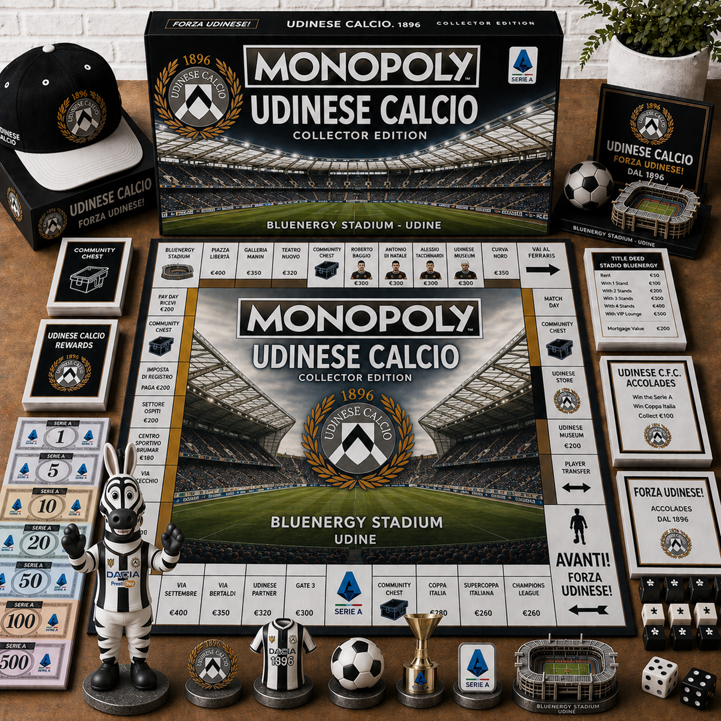 Premium Serie A UDI Monopoly Collector’s Edition Board Game