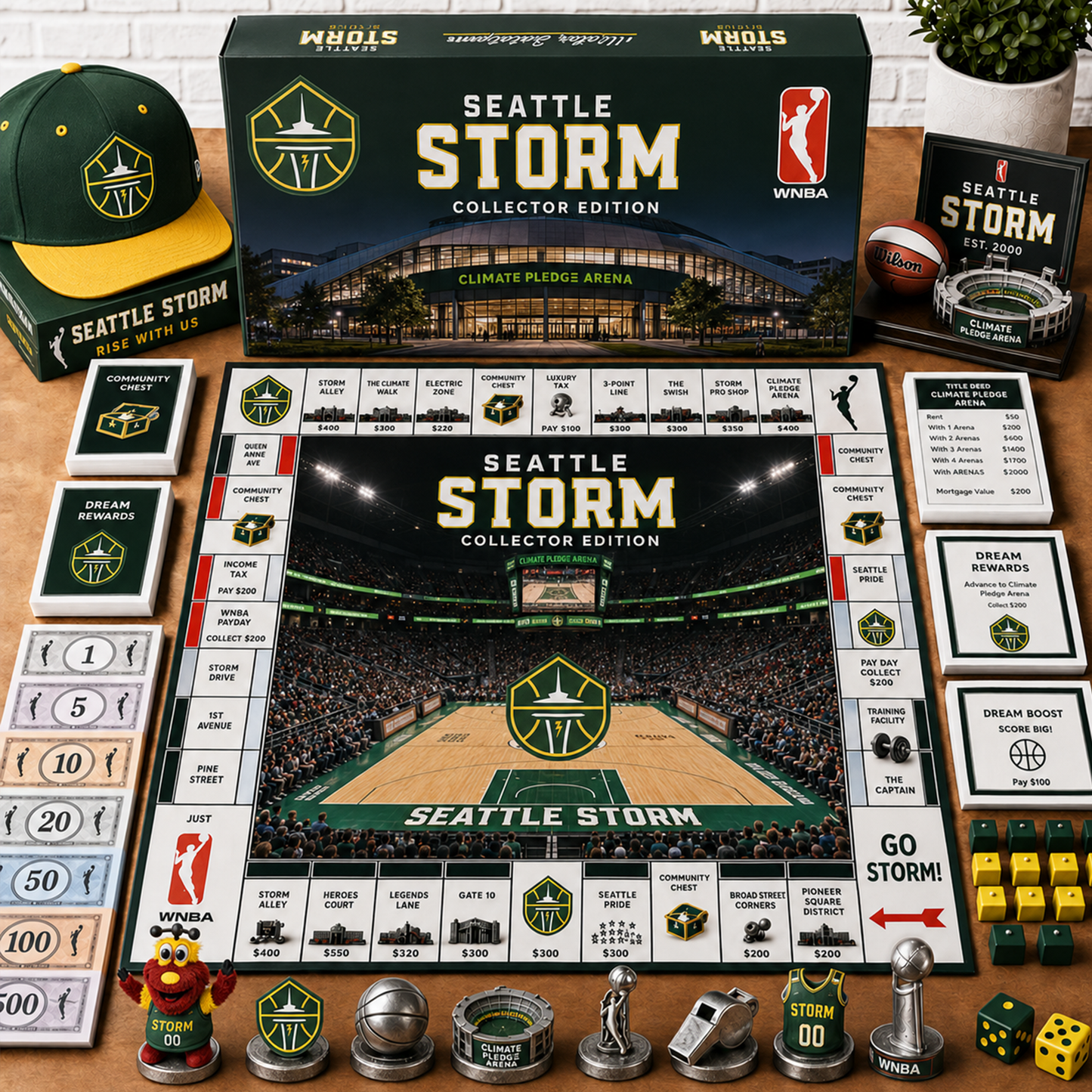 Premium WNBA SS Monopoly Collector’s Edition Board Game