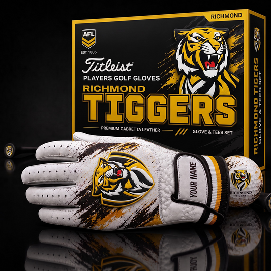 RIC AFL LUXURY PERSONALIZED GOLF GLOVE SET LIMITED EDTION