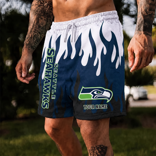 SEA X NFL Flame Shorts