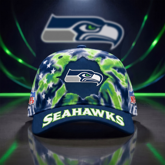 SEA x NFL Game Day Tie Dye Cap