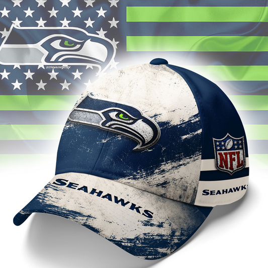 SEA x NFL Grunge Style Team Premium Cap 0207