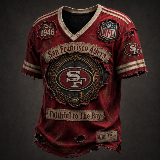 SF X NFL Exclusive V-Neck T-Shirt 2007