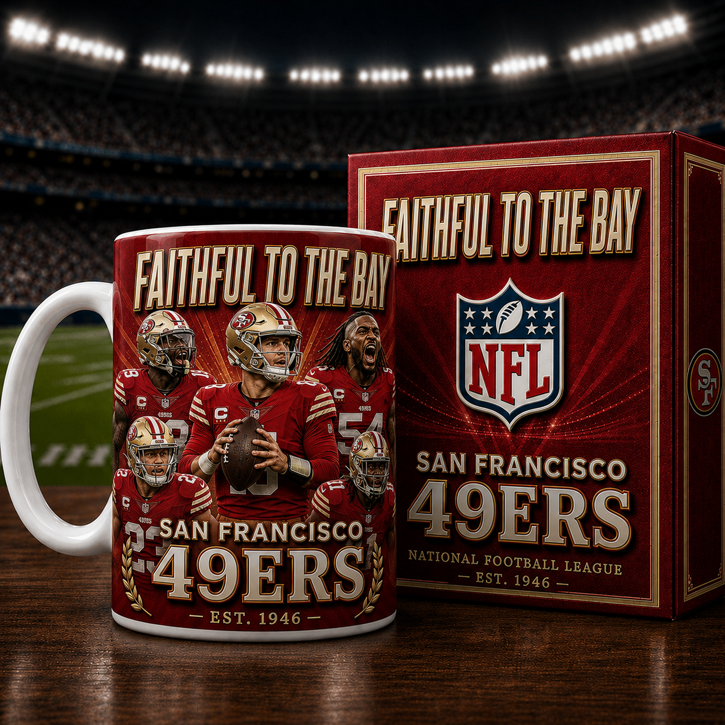SF X NFL commemorative ceramic mug 2007