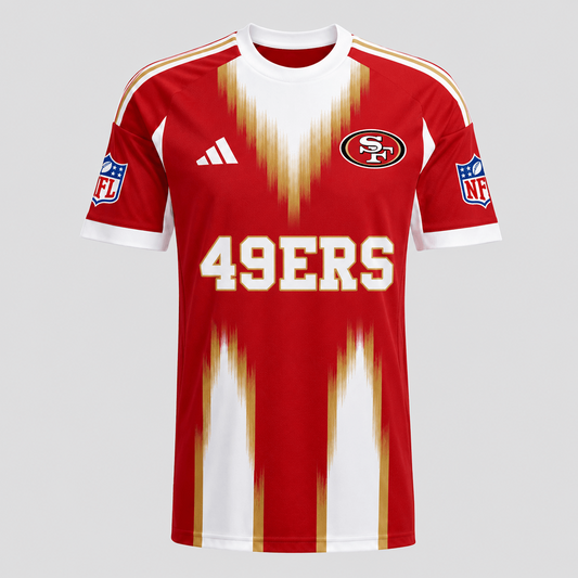 SF X Premium NFL Men’s Athletic Brush Stripe T-Shirt
