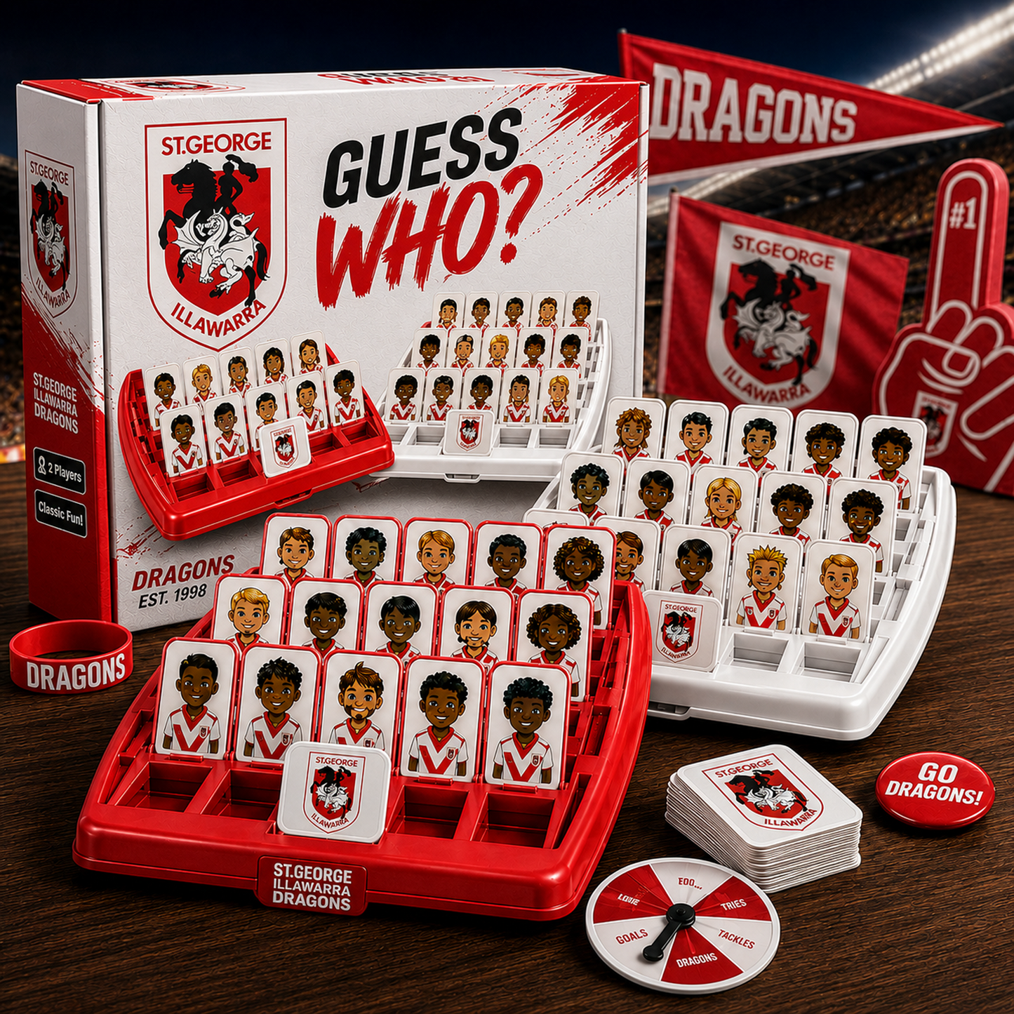 SGI X NRL ELITE FAN GUESS WHO BOARD GAME – COLLECTOR EDITION