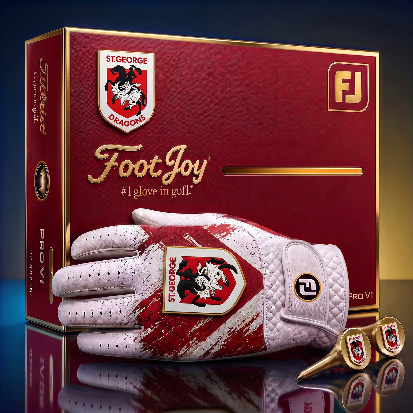 SG_SIGNATURE NRL DELUXE PERSONALIZED GOLF GLOVE SET LIMITED EDITION