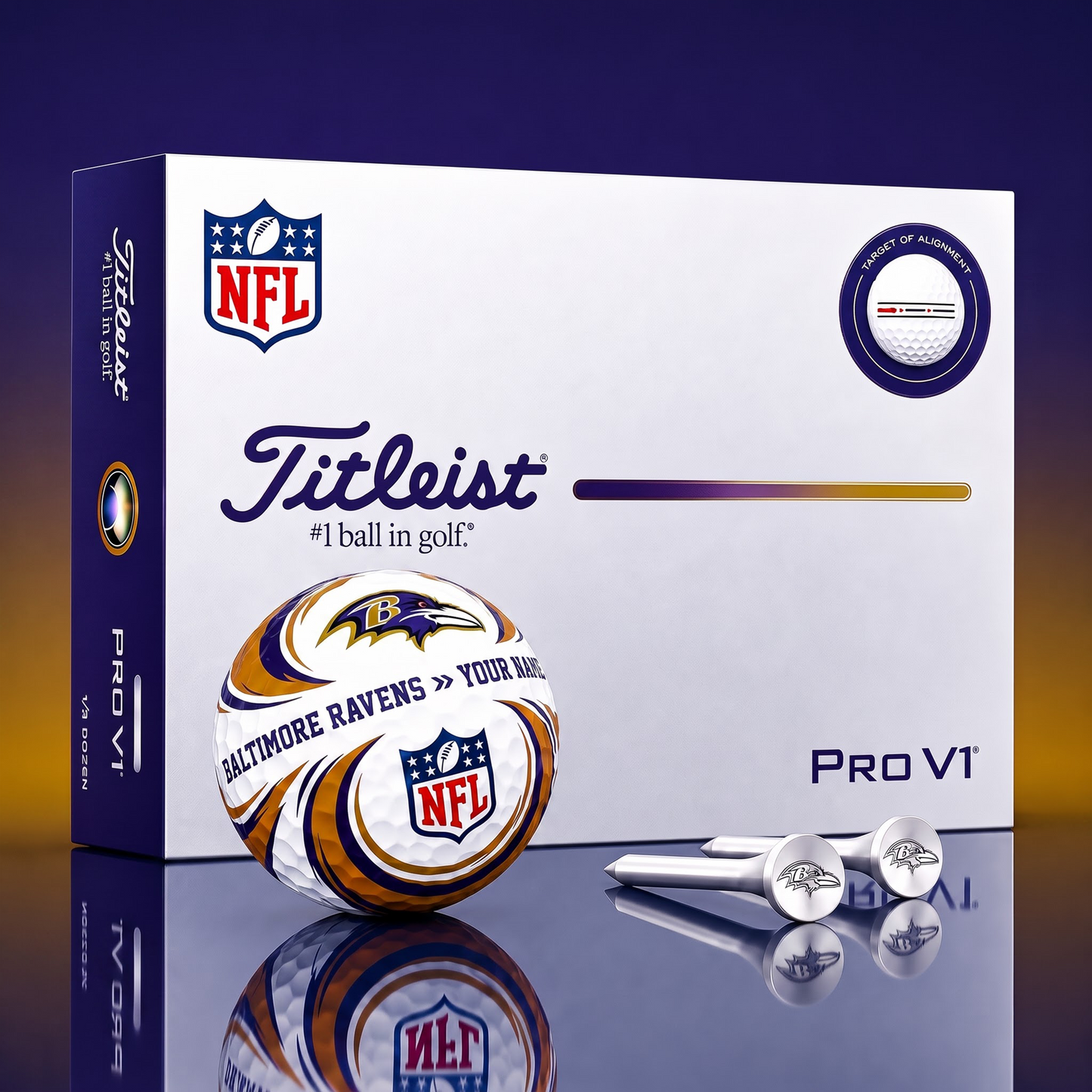 SIGNATURE NFL X BR DELUXE PERSONALIZED GOLF BALL LIMITED EDITION V3
