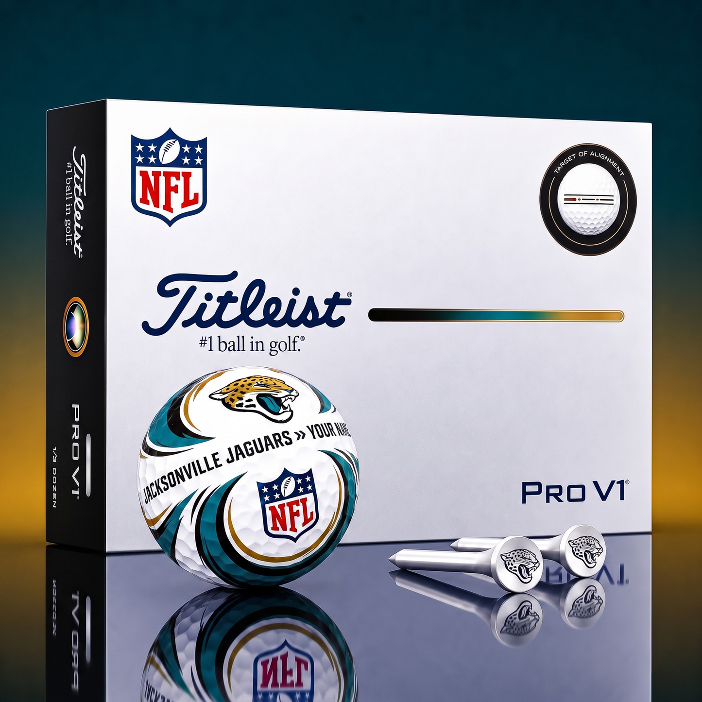 SIGNATURE NFL X JJ DELUXE PERSONALIZED GOLF BALL  LIMITED EDITION V3