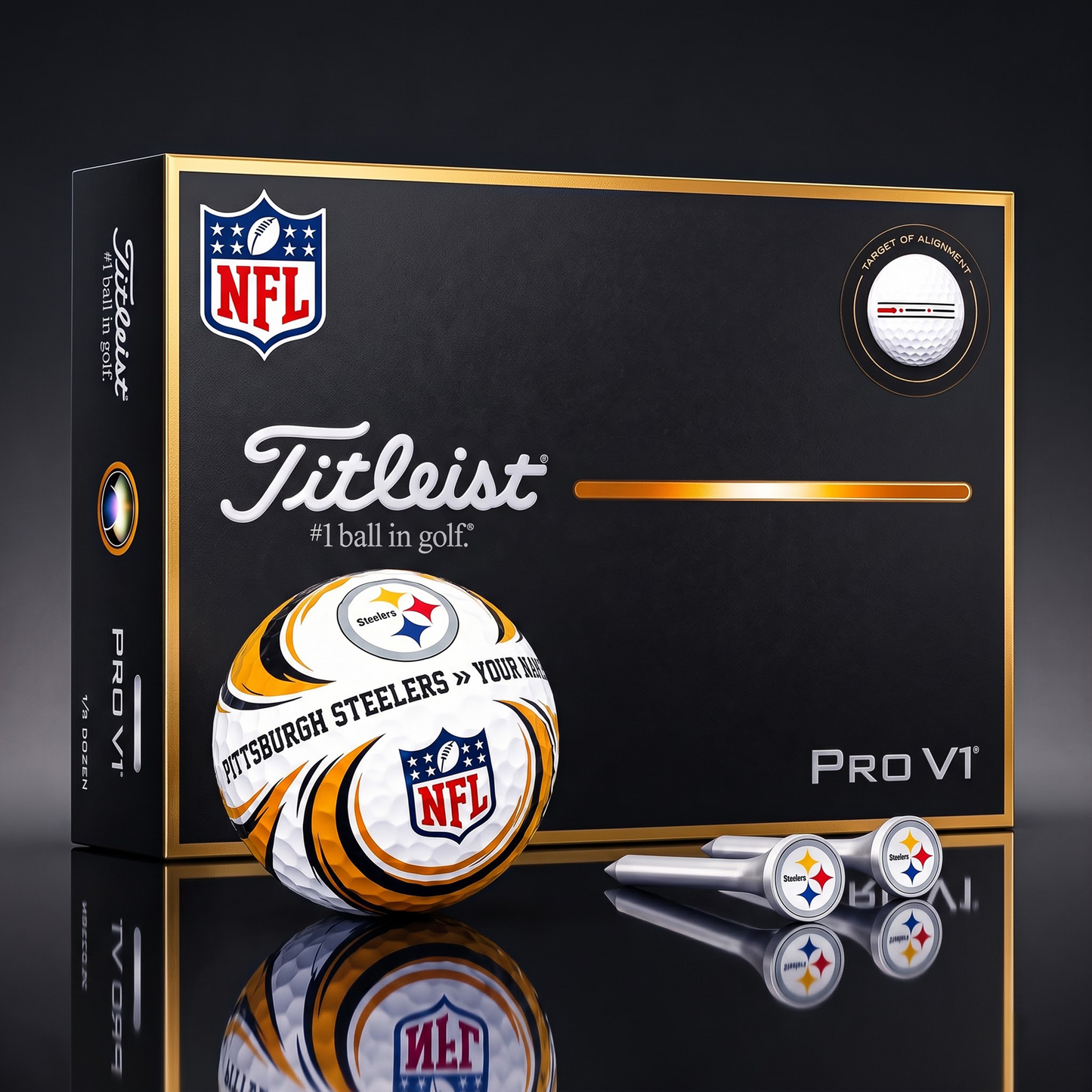 SIGNATURE NFL X PS DELUXE PERSONALIZED GOLF BALL  LIMITED EDITION V3