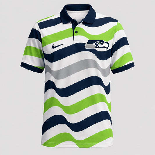 SS Premium NFL Custom Striped Athletic Polo Shirt