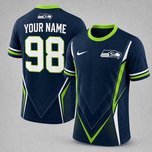 SS x NFL Custom Name Number Personalized Athletic T-Shirt