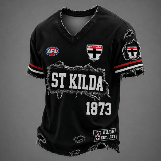 STK x AFL LUXURY V-Neck T-Shirt