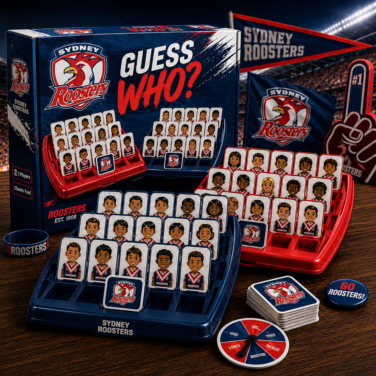 SYD X NRL ELITE FAN GUESS WHO BOARD GAME – COLLECTOR EDITION
