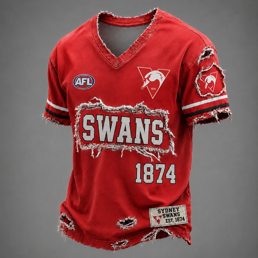 SYD x AFL LUXURY V-Neck T-Shirt