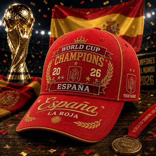 Spain National Football Team 2026 World Cup Champions V3 Classic Cap