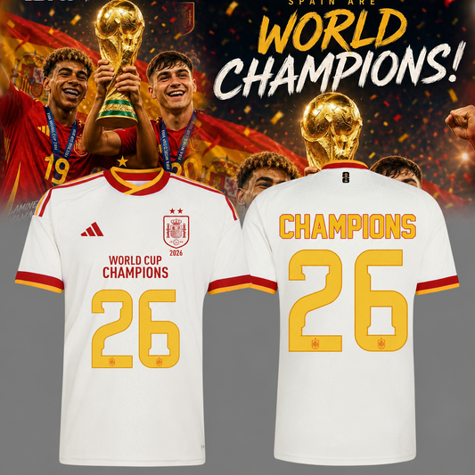 Spain National Football Team 2026 World Cup Champions V3 Shirt