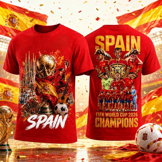 Spain National Football Team 2026 World Cup Champions V32 Shirt