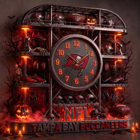 TB X NFL Haunted Legacy Wall Clock – Halloween Limited Edition