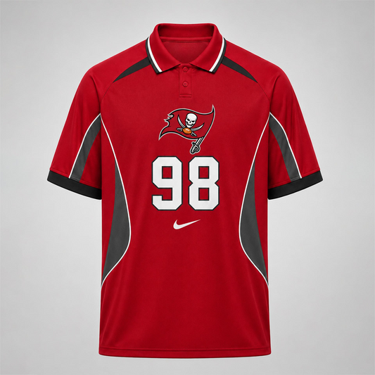 TBB Premium NFL Custom Number Sports Style Polo Shirt